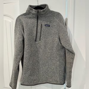 Grey quarter zip Patagonia sweater